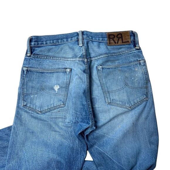 Vintage RRL Japanese Selvedge Denim Hillside Patchwork Straight Leg Jeans 29x32 - Picture 7 of 16